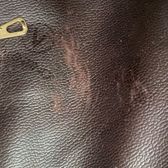 Mario Valentino Brown Signature Print Tote/Shoulder Bag PVC x Leather. VGUC! - Picture 13 of 15